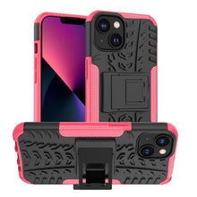 Load image into Gallery viewer, Tire Texture TPU + PC Phone Case with Holder, For iPhone 14, For iPhone 14 Plus, For iPhone 14 Pro, For iPhone 14 Pro Max
