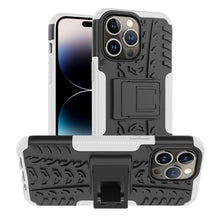 Load image into Gallery viewer, Tire Texture TPU + PC Phone Case with Holder, For iPhone 14, For iPhone 14 Plus, For iPhone 14 Pro, For iPhone 14 Pro Max