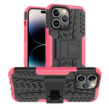 Load image into Gallery viewer, Tire Texture TPU + PC Phone Case with Holder, For iPhone 14, For iPhone 14 Plus, For iPhone 14 Pro, For iPhone 14 Pro Max