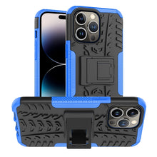 Load image into Gallery viewer, Tire Texture TPU + PC Phone Case with Holder, For iPhone 14, For iPhone 14 Plus, For iPhone 14 Pro, For iPhone 14 Pro Max