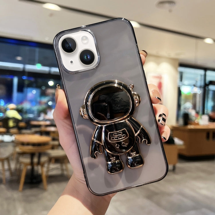 Plating Astronaut Holder TPU Phone Case, For iPhone 14, For iPhone 14 Plus, For iPhone 14 Pro, For iPhone 14 Pro Max, For iPhone 13, For iPhone 13 Pro
