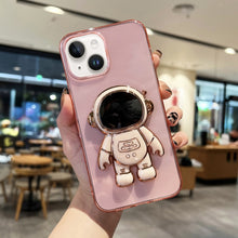 Load image into Gallery viewer, Plating Astronaut Holder TPU Phone Case, For iPhone 14, For iPhone 14 Plus, For iPhone 14 Pro, For iPhone 14 Pro Max, For iPhone 13, For iPhone 13 Pro
