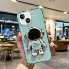 Load image into Gallery viewer, Plating Astronaut Holder TPU Phone Case, For iPhone 14, For iPhone 14 Plus, For iPhone 14 Pro, For iPhone 14 Pro Max, For iPhone 13, For iPhone 13 Pro