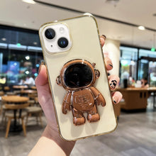 Load image into Gallery viewer, Plating Astronaut Holder TPU Phone Case, For iPhone 14, For iPhone 14 Plus, For iPhone 14 Pro, For iPhone 14 Pro Max, For iPhone 13, For iPhone 13 Pro