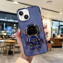 Load image into Gallery viewer, Plating Astronaut Holder TPU Phone Case, For iPhone 14, For iPhone 14 Plus, For iPhone 14 Pro, For iPhone 14 Pro Max, For iPhone 13, For iPhone 13 Pro
