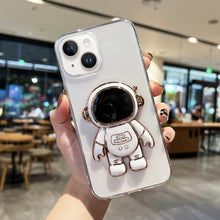 Load image into Gallery viewer, Plating Astronaut Holder TPU Phone Case, For iPhone 14, For iPhone 14 Plus, For iPhone 14 Pro, For iPhone 14 Pro Max, For iPhone 13, For iPhone 13 Pro