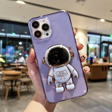 Load image into Gallery viewer, Plating Astronaut Holder TPU Phone Case, For iPhone 14, For iPhone 14 Plus, For iPhone 14 Pro, For iPhone 14 Pro Max, For iPhone 13, For iPhone 13 Pro