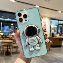 Load image into Gallery viewer, Plating Astronaut Holder TPU Phone Case, For iPhone 13 Pro Max, For iPhone 12, For iPhone 12 Pro, For iPhone 12 Pro Max, For iPhone 11, For iPhone 11 Pro Max