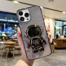 Load image into Gallery viewer, Plating Astronaut Holder TPU Phone Case, For iPhone 13 Pro Max, For iPhone 12, For iPhone 12 Pro, For iPhone 12 Pro Max, For iPhone 11, For iPhone 11 Pro Max