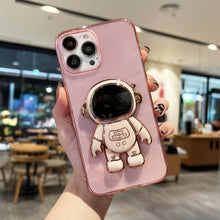 Load image into Gallery viewer, Plating Astronaut Holder TPU Phone Case, For iPhone 13 Pro Max, For iPhone 12, For iPhone 12 Pro, For iPhone 12 Pro Max, For iPhone 11, For iPhone 11 Pro Max