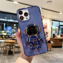 Load image into Gallery viewer, Plating Astronaut Holder TPU Phone Case, For iPhone 13 Pro Max, For iPhone 12, For iPhone 12 Pro, For iPhone 12 Pro Max, For iPhone 11, For iPhone 11 Pro Max