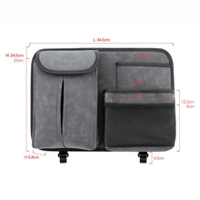 Load image into Gallery viewer, 2 PCS Car Seat Back Hanging Bag Sheepskin Leather Storage Bag With Hook