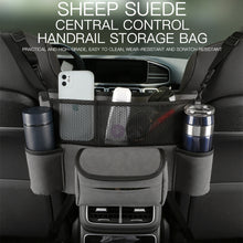 Load image into Gallery viewer, 2 PCS Car Center Console Hanging Bag Sheepskin Leather Storage Bag