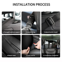 Load image into Gallery viewer, 2 PCS Car Center Console Hanging Bag Sheepskin Leather Storage Bag