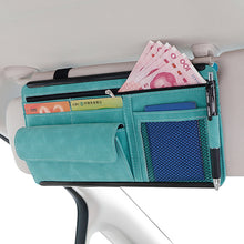 Load image into Gallery viewer, 2 PCS Car Sun Viso Sheepskin Leather Storage Bag