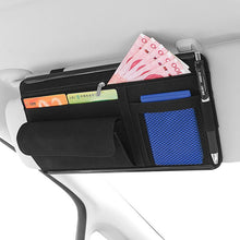 Load image into Gallery viewer, 2 PCS Car Sun Viso Sheepskin Leather Storage Bag