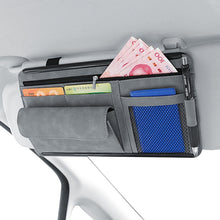 Load image into Gallery viewer, 2 PCS Car Sun Viso Sheepskin Leather Storage Bag