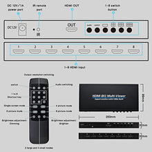 Load image into Gallery viewer, NK-818 HDMI 8x1 Multi-Viewer Supports Seamless Switch 1080P, US Plug, NK-818, US Plug