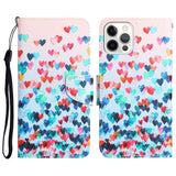 Colored Drawing Leather Phone Case, For iPhone 12 / 12 Pro, For iPhone 12 Pro Max, For iPhone 11