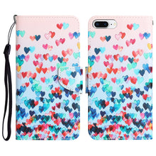 Load image into Gallery viewer, Colored Drawing Leather Phone Case, For iPhone 7 Plus / 8 Plus