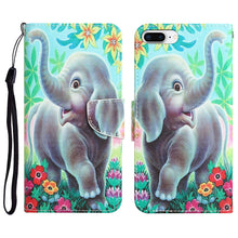 Load image into Gallery viewer, Colored Drawing Leather Phone Case, For iPhone 7 Plus / 8 Plus