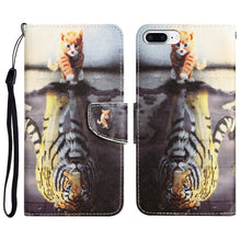 Load image into Gallery viewer, Colored Drawing Leather Phone Case, For iPhone 7 Plus / 8 Plus
