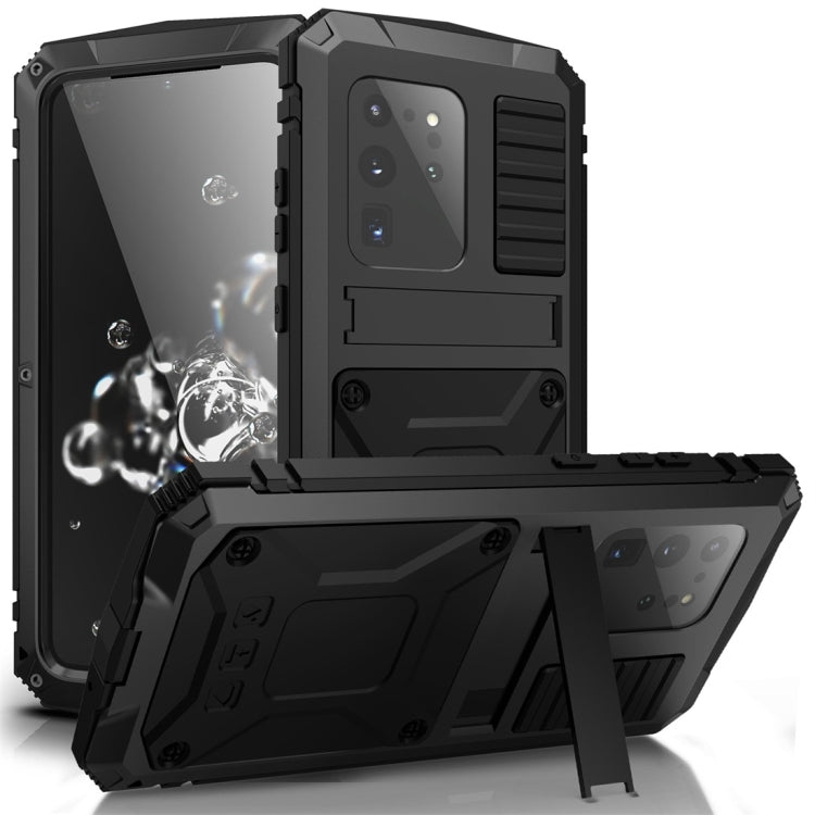 Shockproof Waterproof Dust-proof Metal + Silicone Protective Case with Holder, For iPhone 11, For iPhone 11 Pro, For iPhone 11 Pro Max, For iPhone XS Max, For Galaxy S20 Ultra