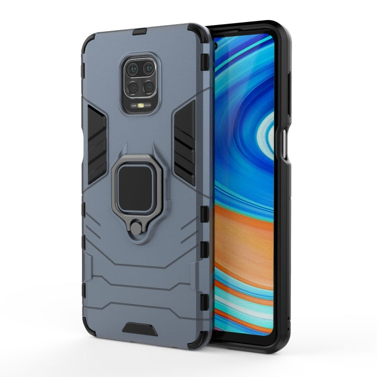 Shockproof PC + TPU Protective Case with Magnetic Ring Holder, For Xiaomi Redmi Note 9 Pro Max