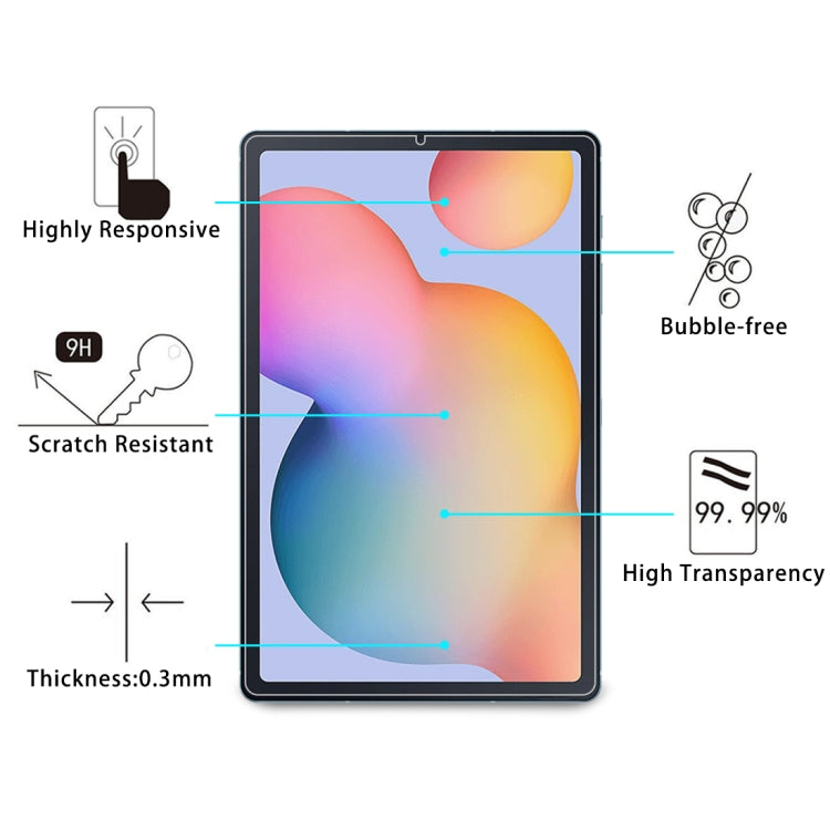 25 PCS 9H 0.3mm Explosion-proof Tempered Glass Film for Galaxy Tab S6 Lite P610 / P615 / S6 Lite 2024