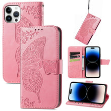 Load image into Gallery viewer, Butterfly Embossing Leather Case, For iPhone 14 Pro Max, For iPhone 14 Pro, For iPhone 14, For iPhone 14 Plus