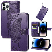 Load image into Gallery viewer, Butterfly Embossing Leather Case, For iPhone 14 Pro Max, For iPhone 14 Pro, For iPhone 14, For iPhone 14 Plus