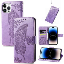 Load image into Gallery viewer, Butterfly Embossing Leather Case, For iPhone 14 Pro Max, For iPhone 14 Pro, For iPhone 14, For iPhone 14 Plus