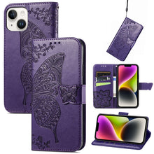 Load image into Gallery viewer, Butterfly Embossing Leather Case, For iPhone 14 Pro Max, For iPhone 14 Pro, For iPhone 14, For iPhone 14 Plus