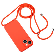 Load image into Gallery viewer, Crossbody Lanyard Liquid Silicone Case, For iPhone 14, For iPhone 14 Plus, For iPhone 14 Pro