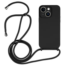 Load image into Gallery viewer, Crossbody Lanyard Liquid Silicone Case, For iPhone 14, For iPhone 14 Plus, For iPhone 14 Pro