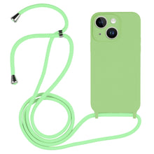 Load image into Gallery viewer, Crossbody Lanyard Liquid Silicone Case, For iPhone 14, For iPhone 14 Plus, For iPhone 14 Pro