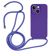 Load image into Gallery viewer, Crossbody Lanyard Liquid Silicone Case, For iPhone 14, For iPhone 14 Plus, For iPhone 14 Pro
