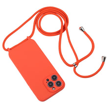 Load image into Gallery viewer, Crossbody Lanyard Liquid Silicone Case, For iPhone 14 Pro Max, For iPhone 13, For iPhone 13 Pro