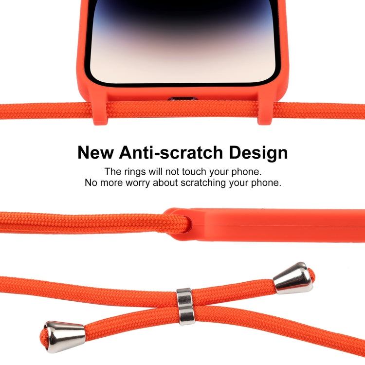Crossbody Lanyard Liquid Silicone Case, For iPhone 14 Pro Max, For iPhone 13, For iPhone 13 Pro