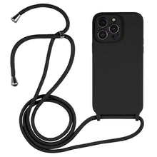 Load image into Gallery viewer, Crossbody Lanyard Liquid Silicone Case, For iPhone 14 Pro Max, For iPhone 13, For iPhone 13 Pro