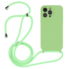 Load image into Gallery viewer, Crossbody Lanyard Liquid Silicone Case, For iPhone 14 Pro Max, For iPhone 13, For iPhone 13 Pro