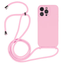 Load image into Gallery viewer, Crossbody Lanyard Liquid Silicone Case, For iPhone 14 Pro Max, For iPhone 13, For iPhone 13 Pro