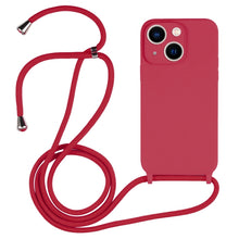 Load image into Gallery viewer, Crossbody Lanyard Liquid Silicone Case, For iPhone 14 Pro Max, For iPhone 13, For iPhone 13 Pro