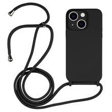 Load image into Gallery viewer, Crossbody Lanyard Liquid Silicone Case, For iPhone 14 Pro Max, For iPhone 13, For iPhone 13 Pro