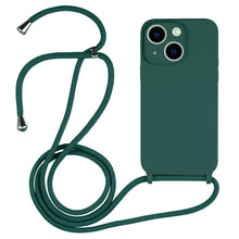 Load image into Gallery viewer, Crossbody Lanyard Liquid Silicone Case, For iPhone 14 Pro Max, For iPhone 13, For iPhone 13 Pro