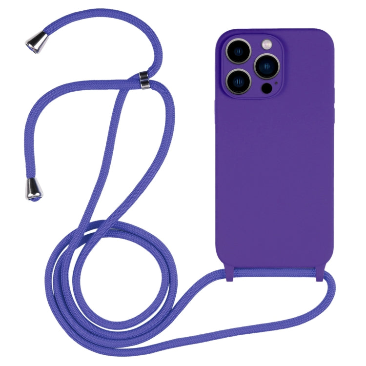 Crossbody Lanyard Liquid Silicone Case, For iPhone 14 Pro Max, For iPhone 13, For iPhone 13 Pro