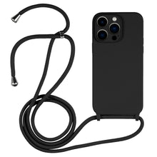 Load image into Gallery viewer, Crossbody Lanyard Liquid Silicone Case, For iPhone 14 Pro Max, For iPhone 13, For iPhone 13 Pro