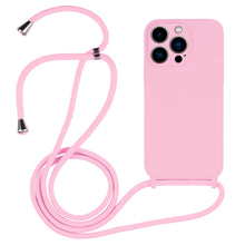 Load image into Gallery viewer, Crossbody Lanyard Liquid Silicone Case, For iPhone 14 Pro Max, For iPhone 13, For iPhone 13 Pro