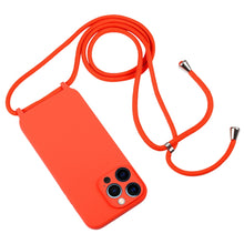 Load image into Gallery viewer, Crossbody Lanyard Liquid Silicone Case, For iPhone 12 Pro Max