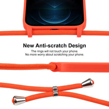 Load image into Gallery viewer, Crossbody Lanyard Liquid Silicone Case, For iPhone 12 Pro Max